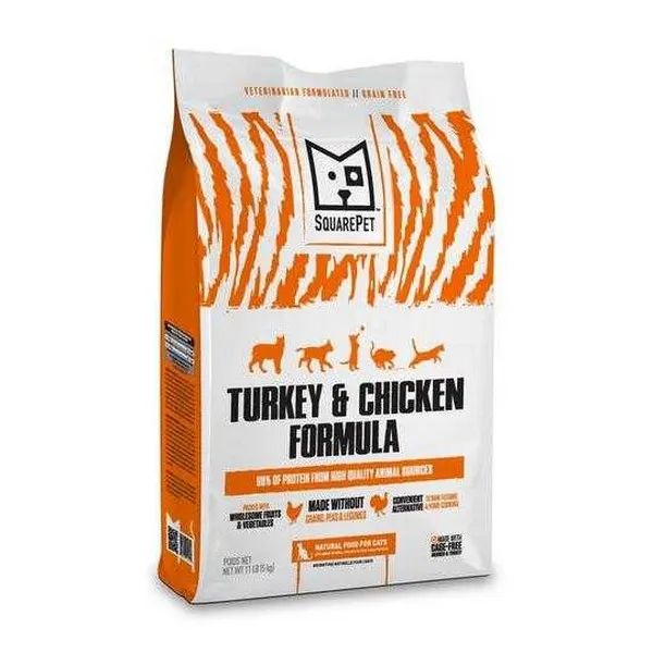 4.4 Lb Squarepet Feline Turkey & Chicken - Treats